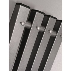 Полотенцесушитель электрический Indigo Style 4 Pro 1200х180 мм 101 Вт с терморегулятором графит - фото 4