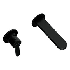 Смеситель для раковины встраиваемый Cersanit Oliva однорычажный черный (68978) - фото 9