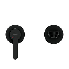 Смеситель для раковины встраиваемый Cersanit Oliva однорычажный черный (68978) - фото 7