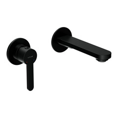 Смеситель для раковины встраиваемый Cersanit Oliva однорычажный черный (68978) - фото 4