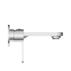 Смеситель для раковины встраиваемый Cersanit Oliva однорычажный хром (68975) - фото 9