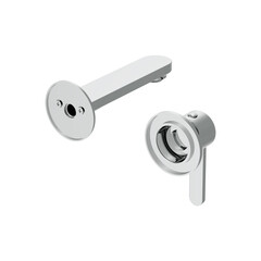 Смеситель для раковины встраиваемый Cersanit Oliva однорычажный хром (68975) - фото 10