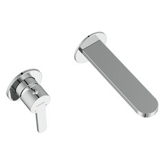 Смеситель для раковины встраиваемый Cersanit Oliva однорычажный хром (68975) - фото 6