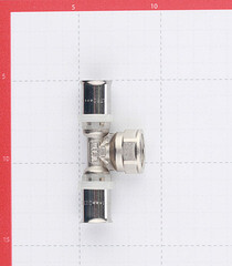 Тройник VALTEC (VTm.232.N.160416) 16(пресс) х 1/2 ВР(г) х 16(пресс) - фото 2