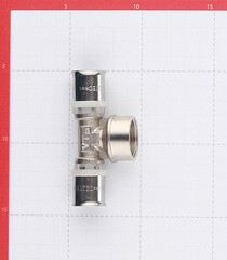 Тройник VALTEC (VTm.232.N.200520) 20(пресс) х 3/4 ВР(г) х 20(пресс) - фото 2