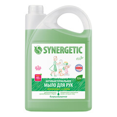 Жидкое мыло Synergetic для рук лемонграсс и мята 3,5 л - фото 2