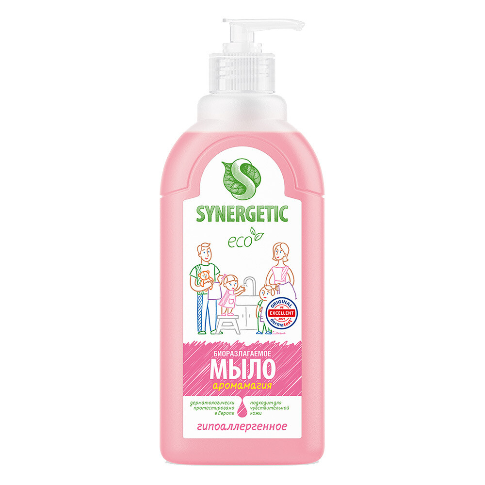 Изображение товара Жидкое мыло Synergetic Аромамагия для рук и тела 500 мл гипоаллергенное натуральное