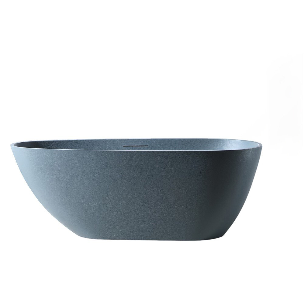 

Ванна из искусственного камня Abber Dortmund 170х75 см отдельностоящая с ножками (AM9911G), Серый