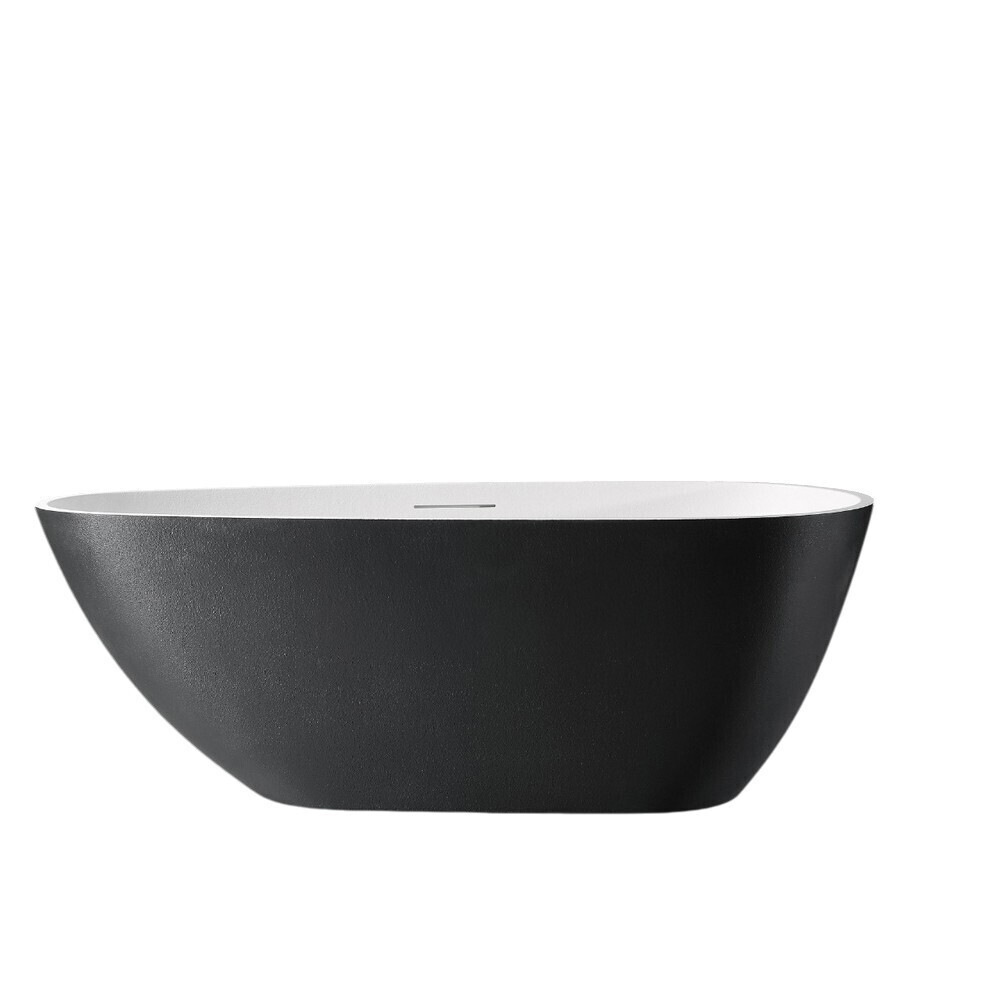 Изображение товара Ванна из искусственного камня Abber Dortmund 170х75 см антестоящая черная