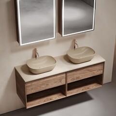 Столешница под раковину 140х46х2,1 см бежевая Sancos Kreman (TT140A2X) - фото 6