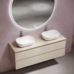 Столешница под раковину 140х46х2,1 см бежевая Sancos Kreman (TT140A2X) - фото 5