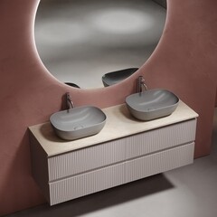 Столешница под раковину 140х46х2,1 см бежевая Sancos Kreman (TT140A2X) - фото 3