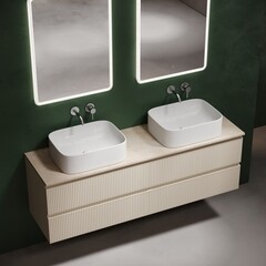 Столешница под раковину 160х46х2,1 см бежевая Sancos Kreman (TT160A2) - фото 5