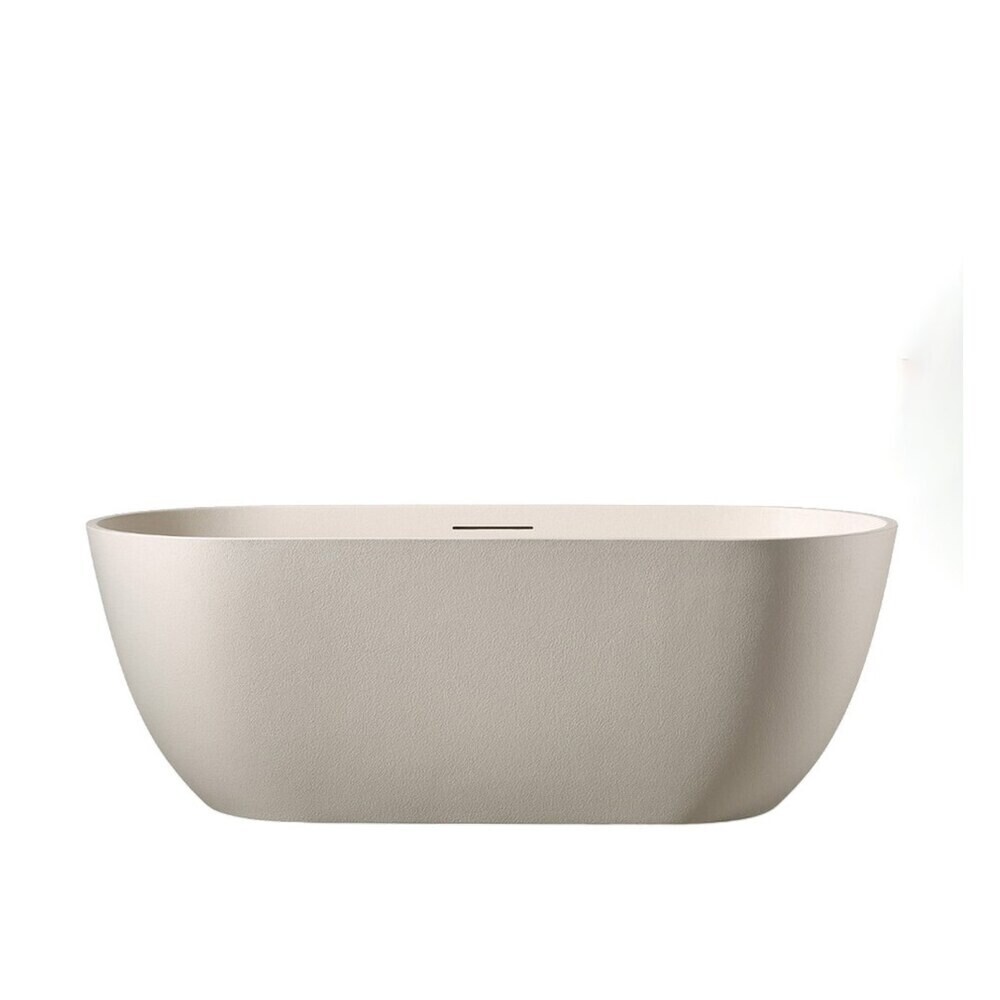 

Ванна из искусственного камня Abber Frankfurt 170х75 см отдельностоящая с ножками (AM9941MBE), Бежевый