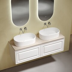 Столешница под раковину 140х46х2,1 см бежевая Sancos Kreman (TT140A2) - фото 5