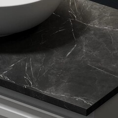 Столешница под раковину 100х46х2,1 см серая Sancos Black Sky (TT100A1) - фото 4