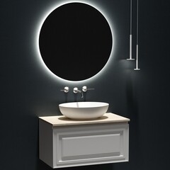 Столешница под раковину 80х46х2,1 см бежевая Sancos Kreman (TT80A2) - фото 8