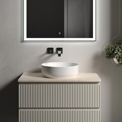 Столешница под раковину 80х46х2,1 см бежевая Sancos Kreman (TT80A2) - фото 7