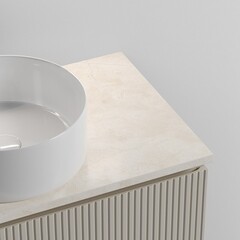 Столешница под раковину 80х46х2,1 см бежевая Sancos Kreman (TT80A2X) - фото 3