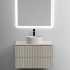 Столешница под раковину 80х46х2,1 см бежевая Sancos Kreman (TT80A2X) - фото 4