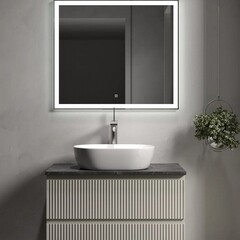 Столешница под раковину 80х46х2,1 см серая Sancos Black Sky (TT80A1) - фото 6