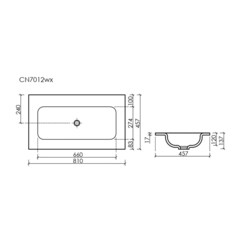Раковина для тумбы Ceramicanova Grace 80 см (CN7012wx) - фото 2