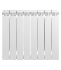 Радиатор биметаллический Global Style Extra 500 мм 8 секций 1" боковое подключение белый - фото 3