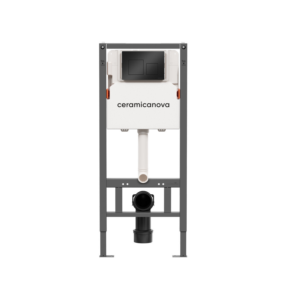 

Инсталляция Ceramicanova Balance для подвесного унитаза с кнопкой черной (CN121002MB)