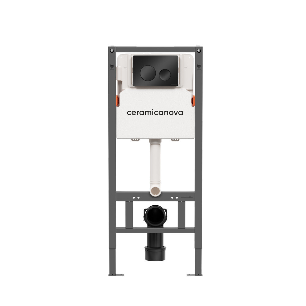 

Инсталляция Ceramicanova Balance для подвесного унитаза с кнопкой черной (CN121001MB)