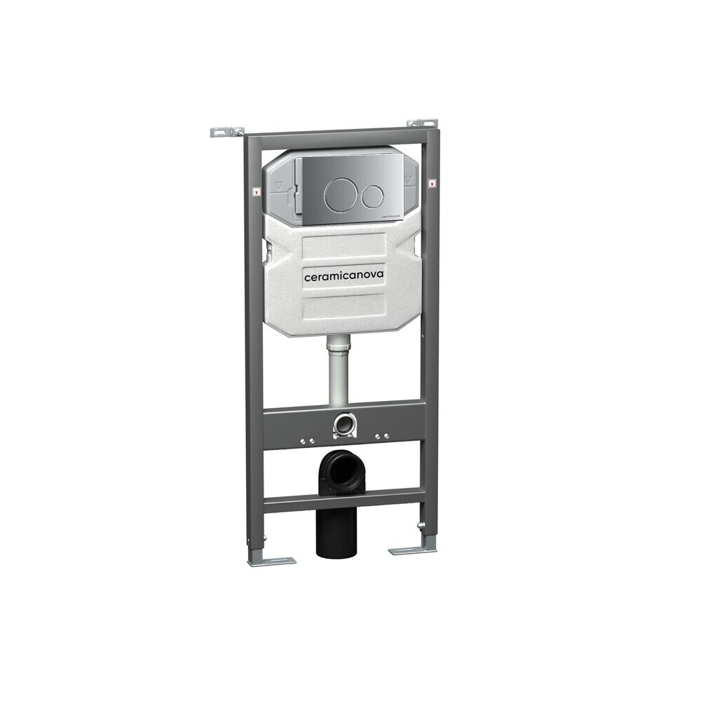 

Инсталляция Ceramicanova Envision для подвесного унитаза с кнопкой хром (CN1001M)