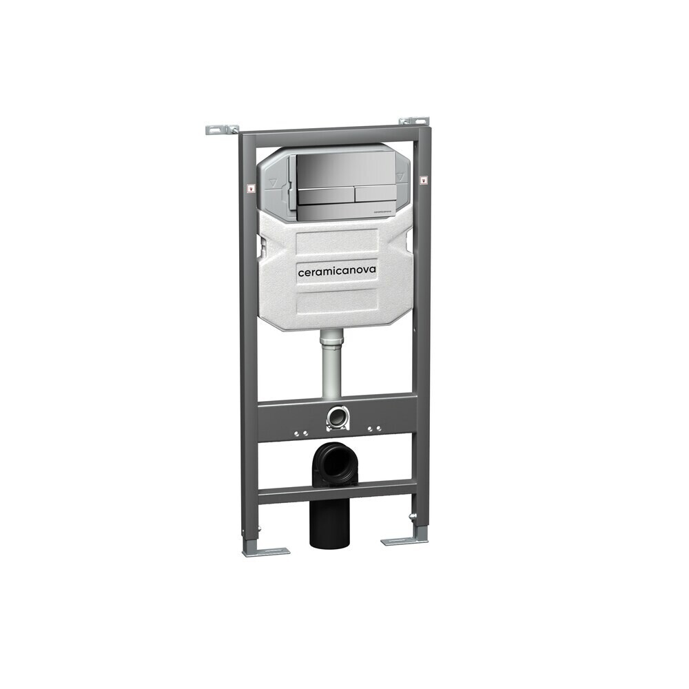 Изображение товара Инсталляция Ceramicanova Envision для подвесного унитаза с кнопкой хром (CN1002M)