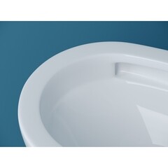 Унитаз подвесной Ceramicanova Vogue безободковый белый с сиденьем дюропласт микролифт смыв торнадо (CN4008T) - фото 6