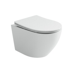 Изображение товара Унитаз подвесной Ceramicanova Uno безободковый белый с сиденьем дюропласт микролифт (CN11001)