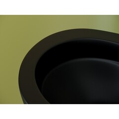 Унитаз подвесной Ceramicanova Uno безободковый черный матовый с сиденьем дюропласт микролифт (CN11001MB) - фото 6