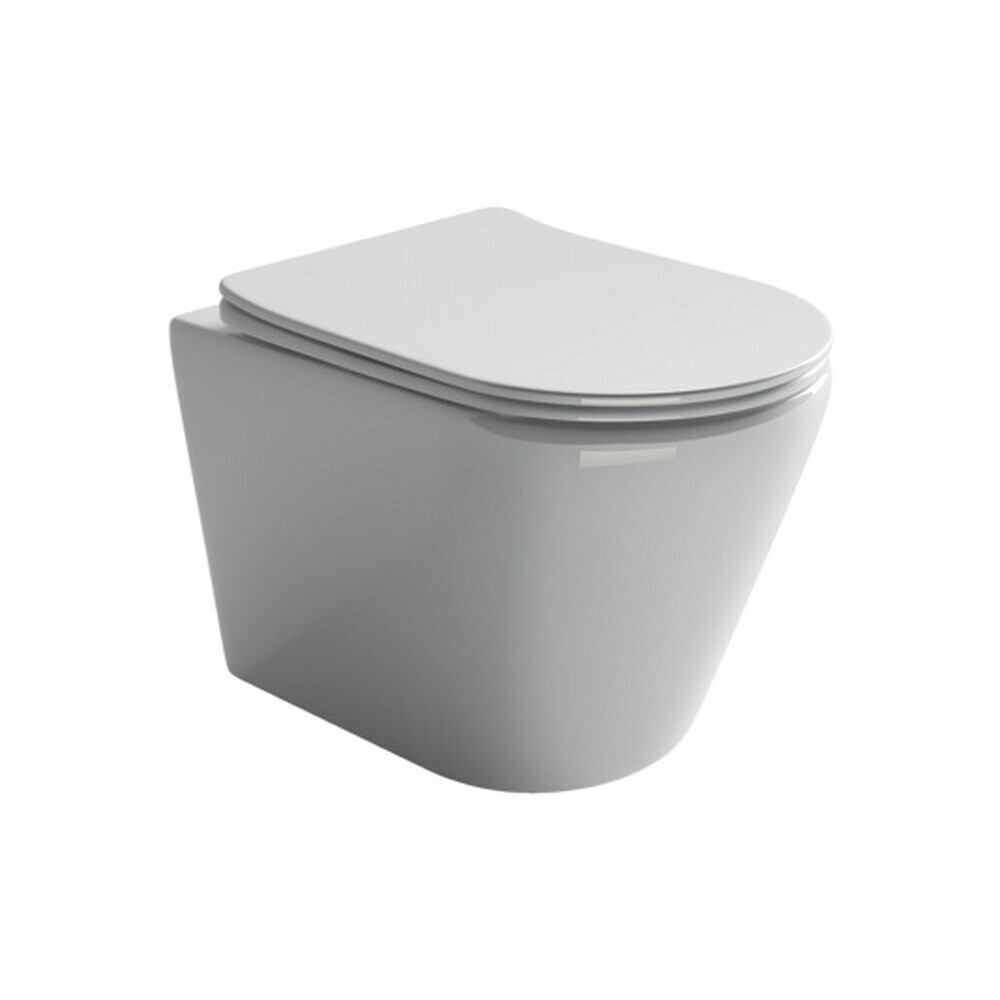 

Унитаз подвесной Ceramicanova Highlight безободковый белый с сиденьем дюропласт микролифт (CN1804)