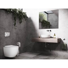 Унитаз подвесной Ceramicanova Mia безободковый белый с сиденьем дюропласт микролифт (CN1805) - фото 3