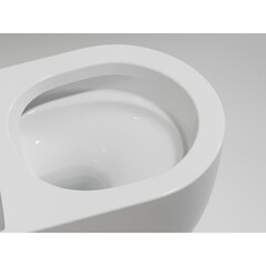 Унитаз подвесной Ceramicanova Modena безободковый белый с сиденьем дюропласт микролифт (CN6063) - фото 6