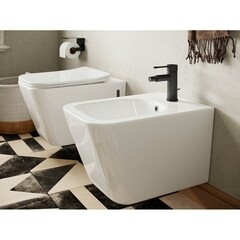 Унитаз подвесной Ceramicanova Metric безободковый белый с сиденьем дюропласт микролифт (CN3007) - фото 4