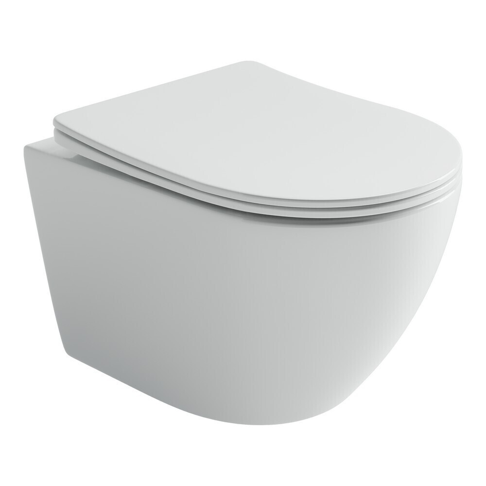 

Унитаз подвесной Ceramicanova Uno безободковый белый с сиденьем дюропласт микролифт смыв торнадо (CN11001T)