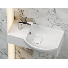 Раковина Ceramicanova Element 40 см правая подвесная белая (CN6039R) - фото 8