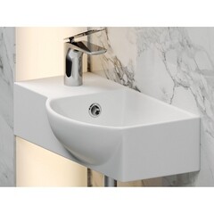 Раковина Ceramicanova Element 40 см правая подвесная белая (CN6039R) - фото 3