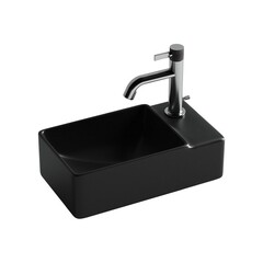 Раковина Ceramicanova Element 40 см левая подвесная черная матовая (CN5045MB)