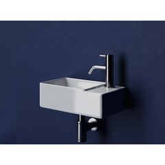 Раковина Ceramicanova Element 40 см левая подвесная белая (CN5045) - фото 7