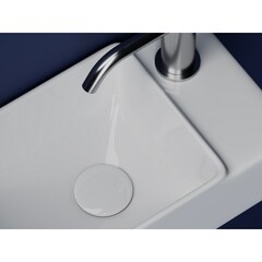 Раковина Ceramicanova Element 40 см левая подвесная белая (CN5045) - фото 5