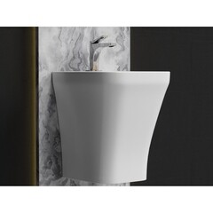 Раковина Ceramicanova Dion 37 см моноблок подвесная белая (CN6067) - фото 8