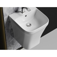 Раковина Ceramicanova Dion 37 см моноблок подвесная белая (CN6067) - фото 2