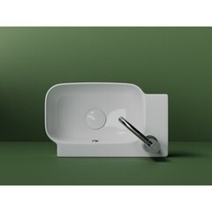 Раковина Ceramicanova Element 40 см правая подвесная белая (CN6074R) - фото 4