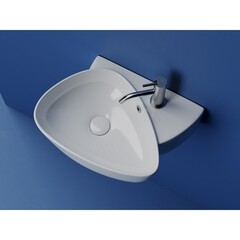 Раковина Ceramicanova Element 50 см подвесная белая (CN5049) - фото 6