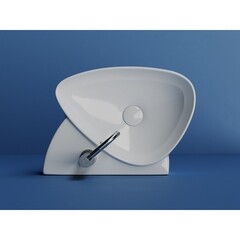 Раковина Ceramicanova Element 50 см подвесная белая (CN5049) - фото 4