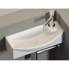 Раковина Ceramicanova Element 45 см левая подвесная белая (CN6038L) - фото 8